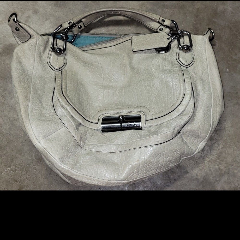 Coach Cream Leather Women's Bag